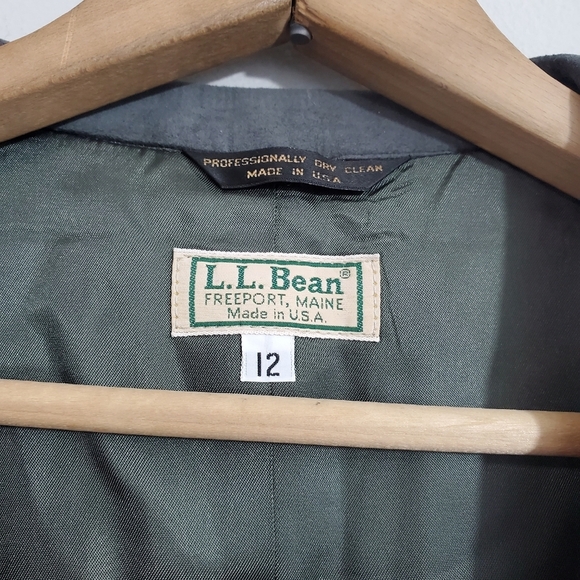 Vintage L.L. Bean Gray Wool Tweed Jacket - Picture 3 of 4